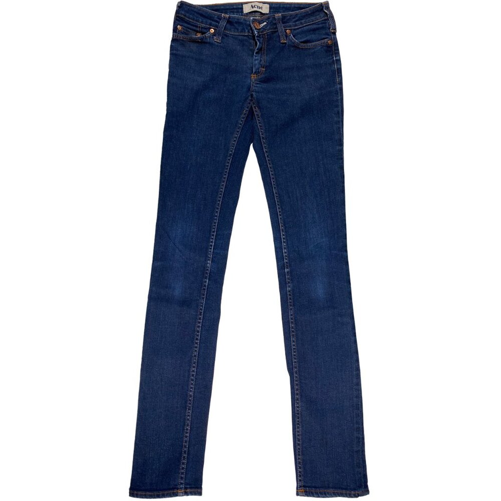 Acne Studios Kex Soft Raw Low Rise Slim Fit Jeans Womens size 25x31